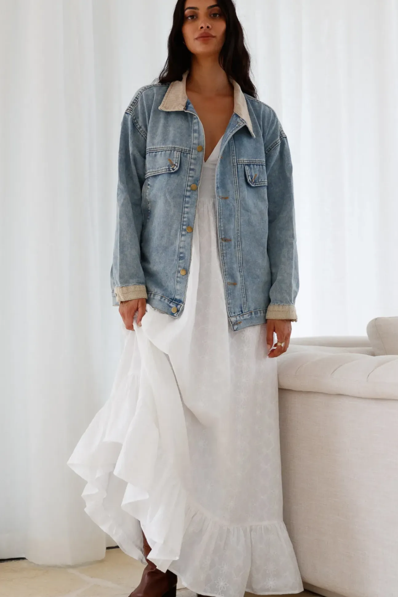 Chill Out Denim Jacket Blue