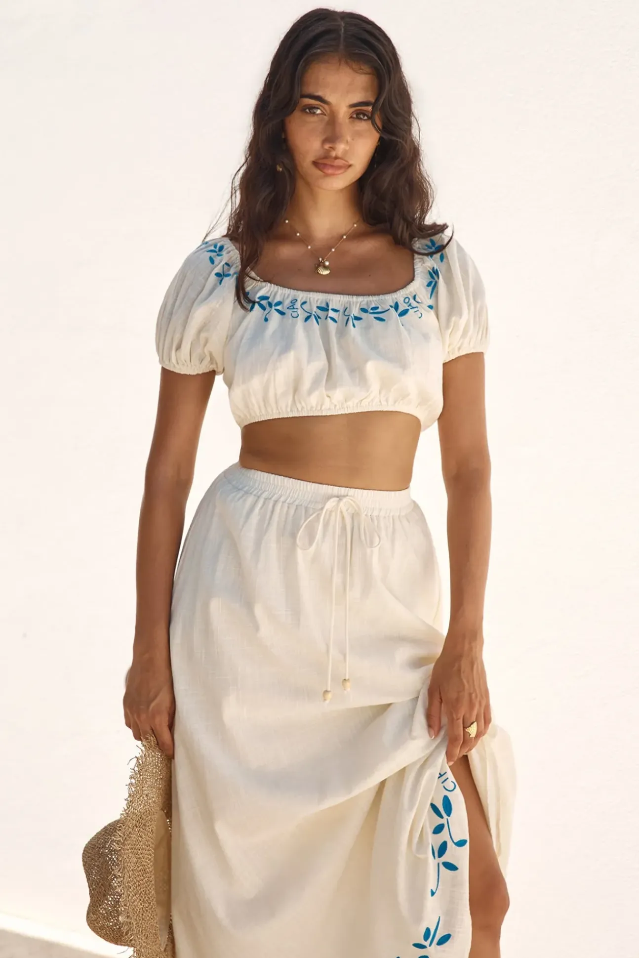 Ciao Bella Crop Top Beige