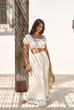 Ciao Bella Crop Top Beige