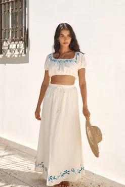 Ciao Bella Crop Top Beige
