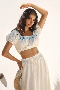 Ciao Bella Crop Top Beige