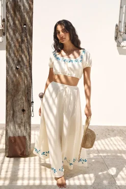 Ciao Bella Crop Top Beige