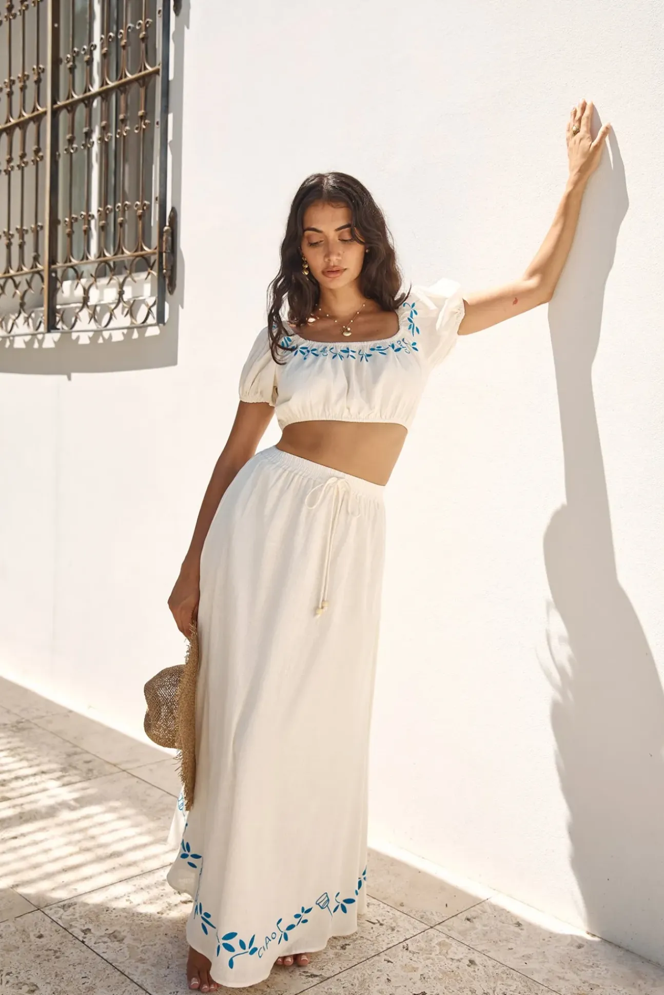 Ciao Bella Crop Top Beige