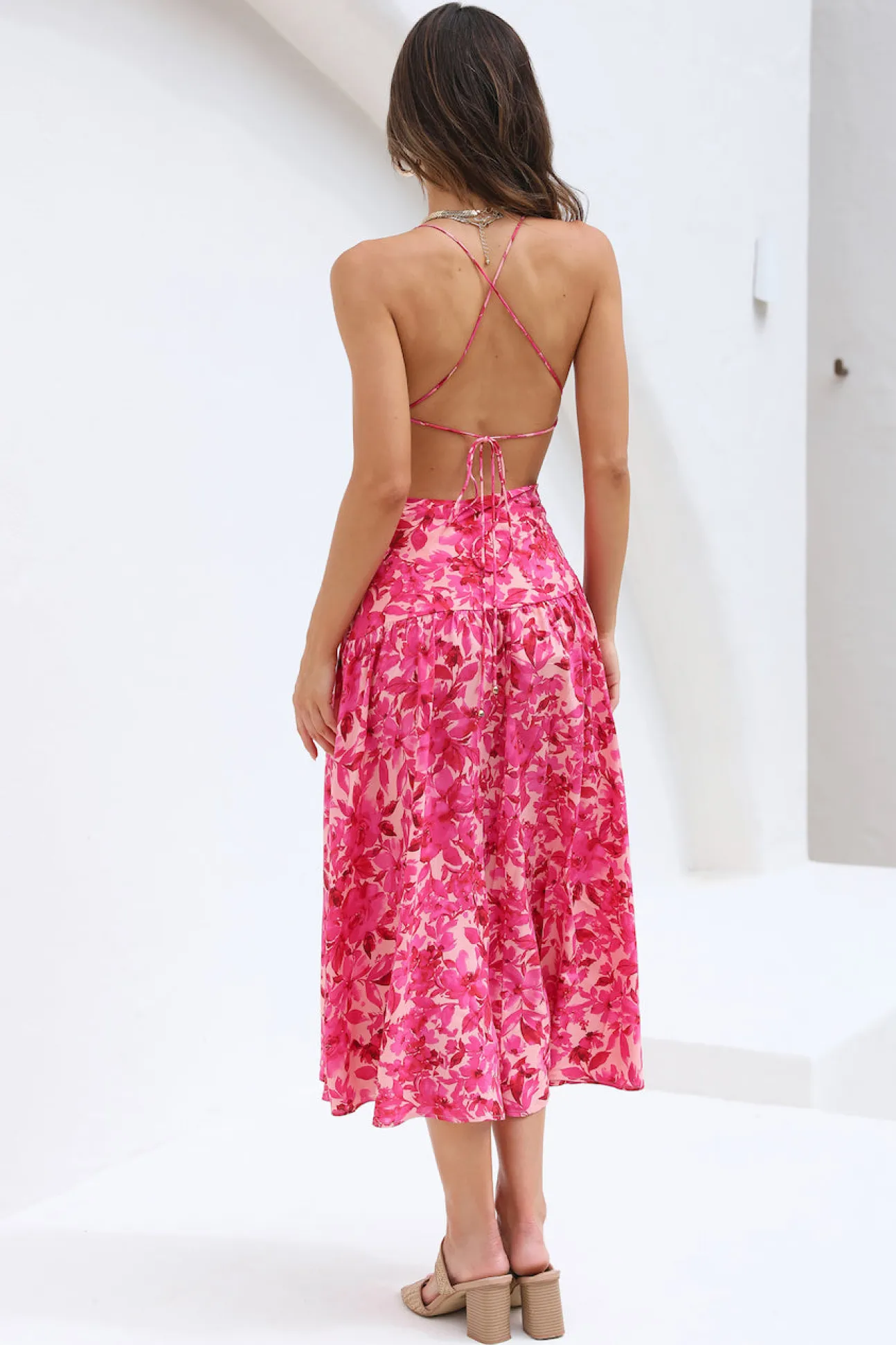 Clearer Skies Maxi Dress Pink