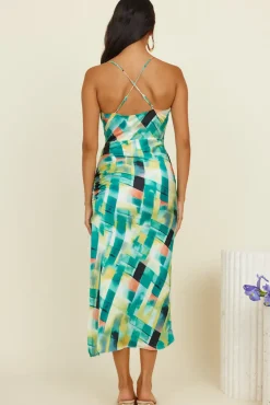 Clear Mind Maxi Dress Green