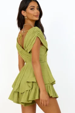 Clumsy Love Romper Apple