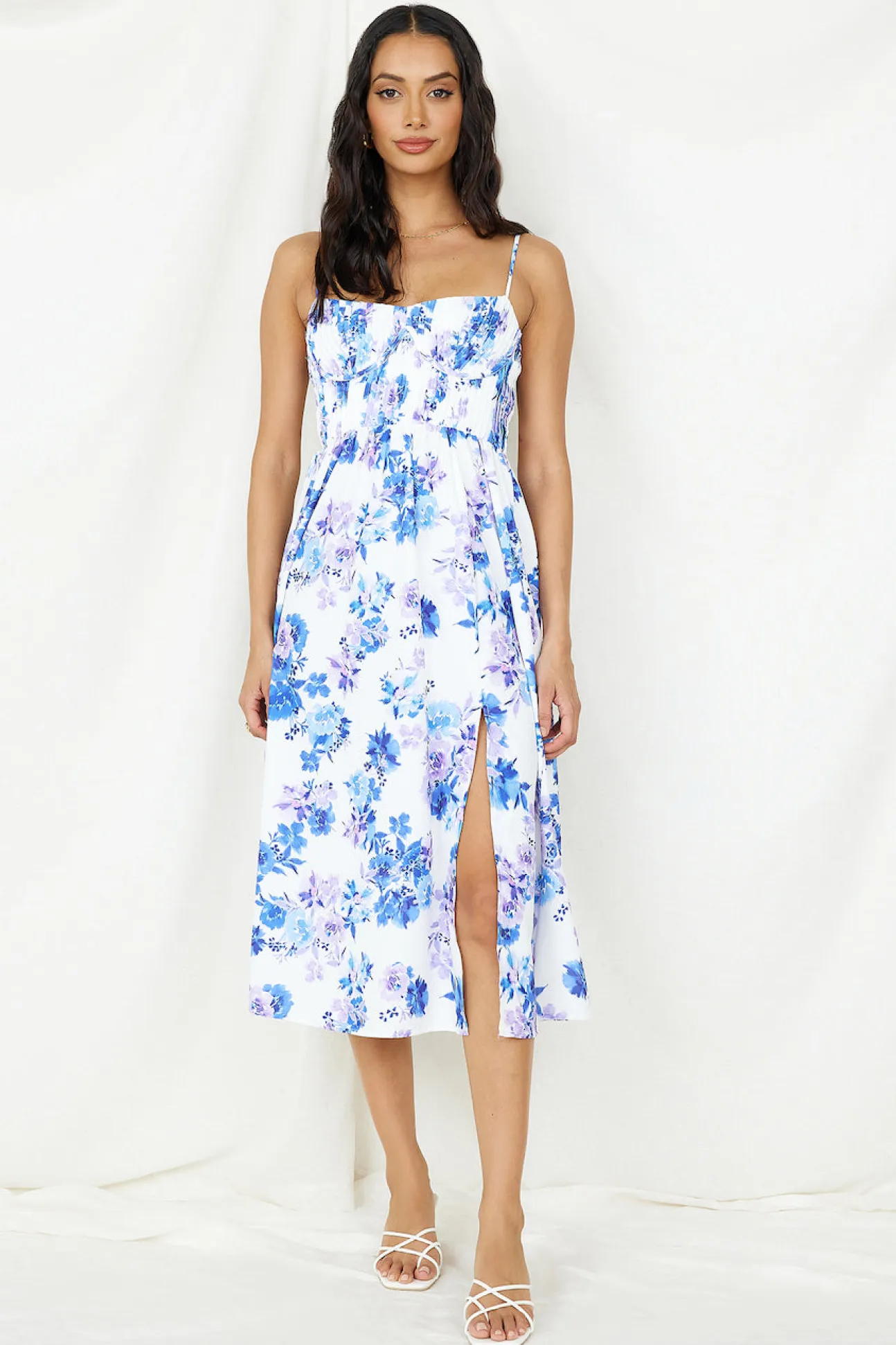 Coastal Living Midi Dress White