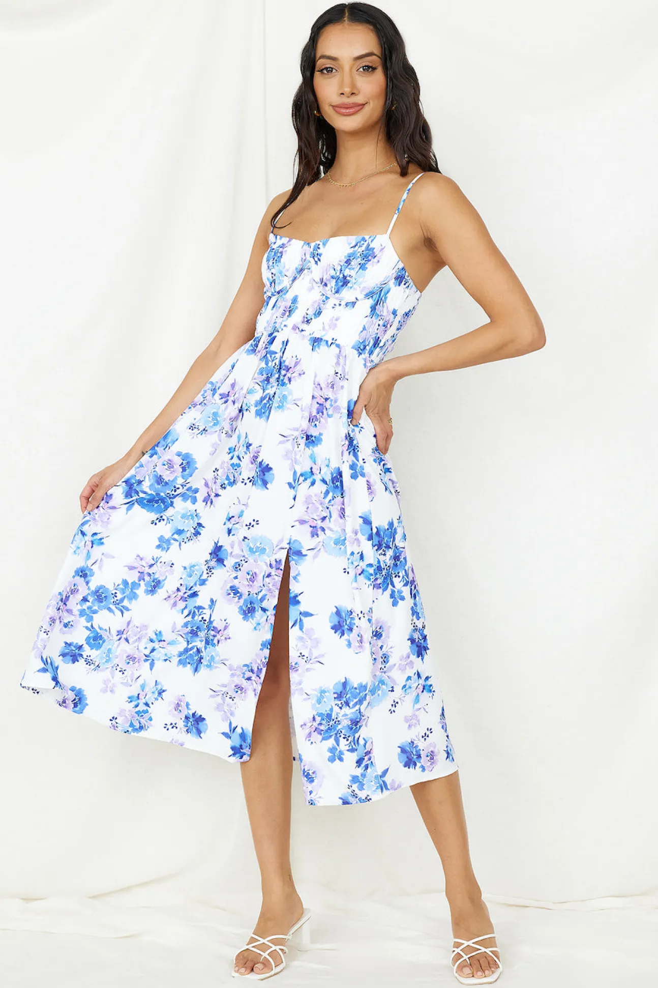 Coastal Living Midi Dress White