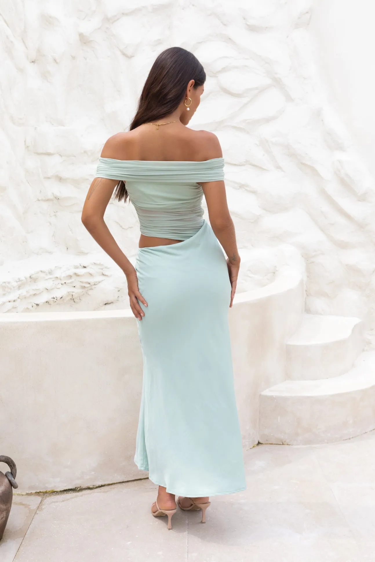 Coastal Reverie Maxi Dress Sage