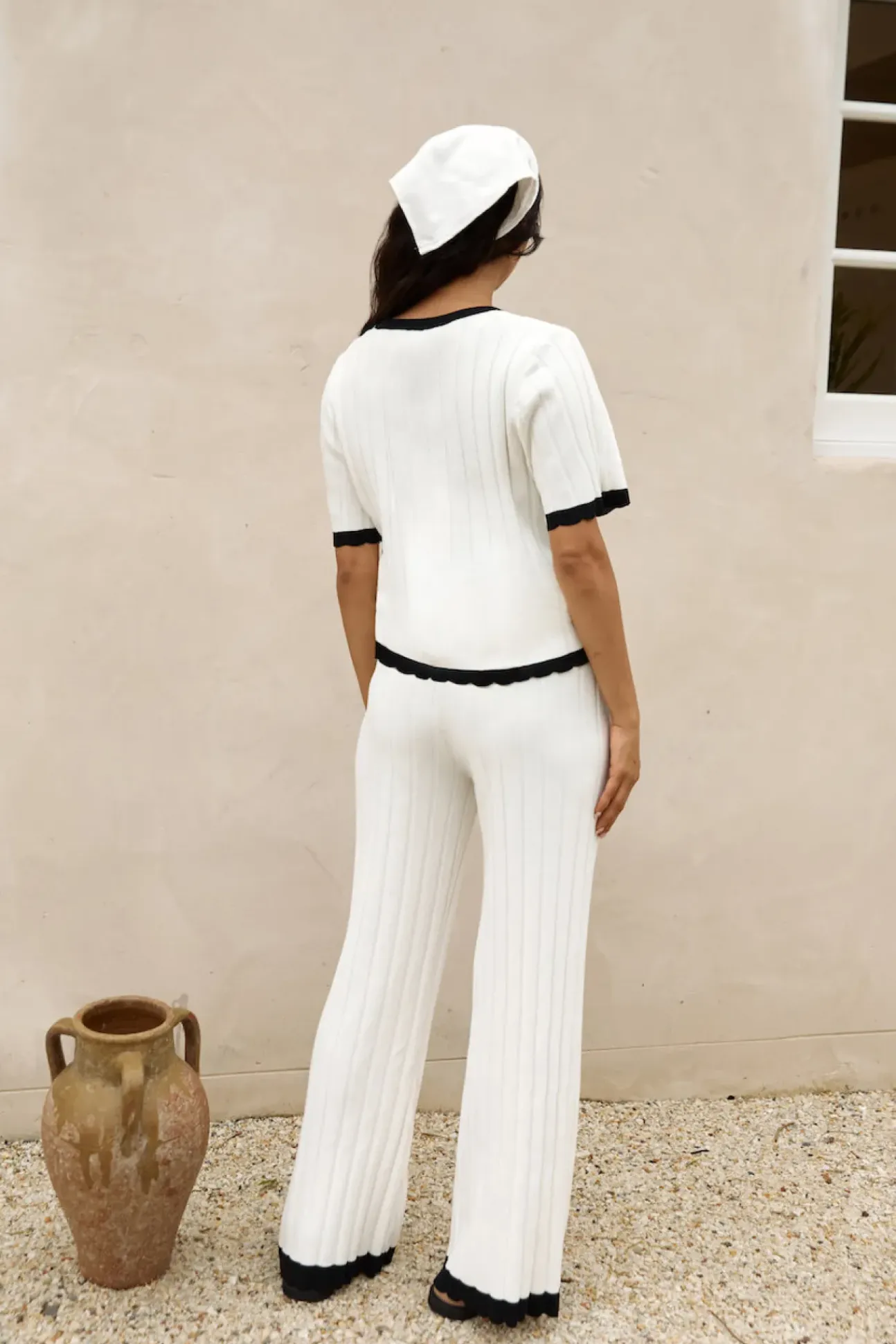 Colder Days Knit Top White