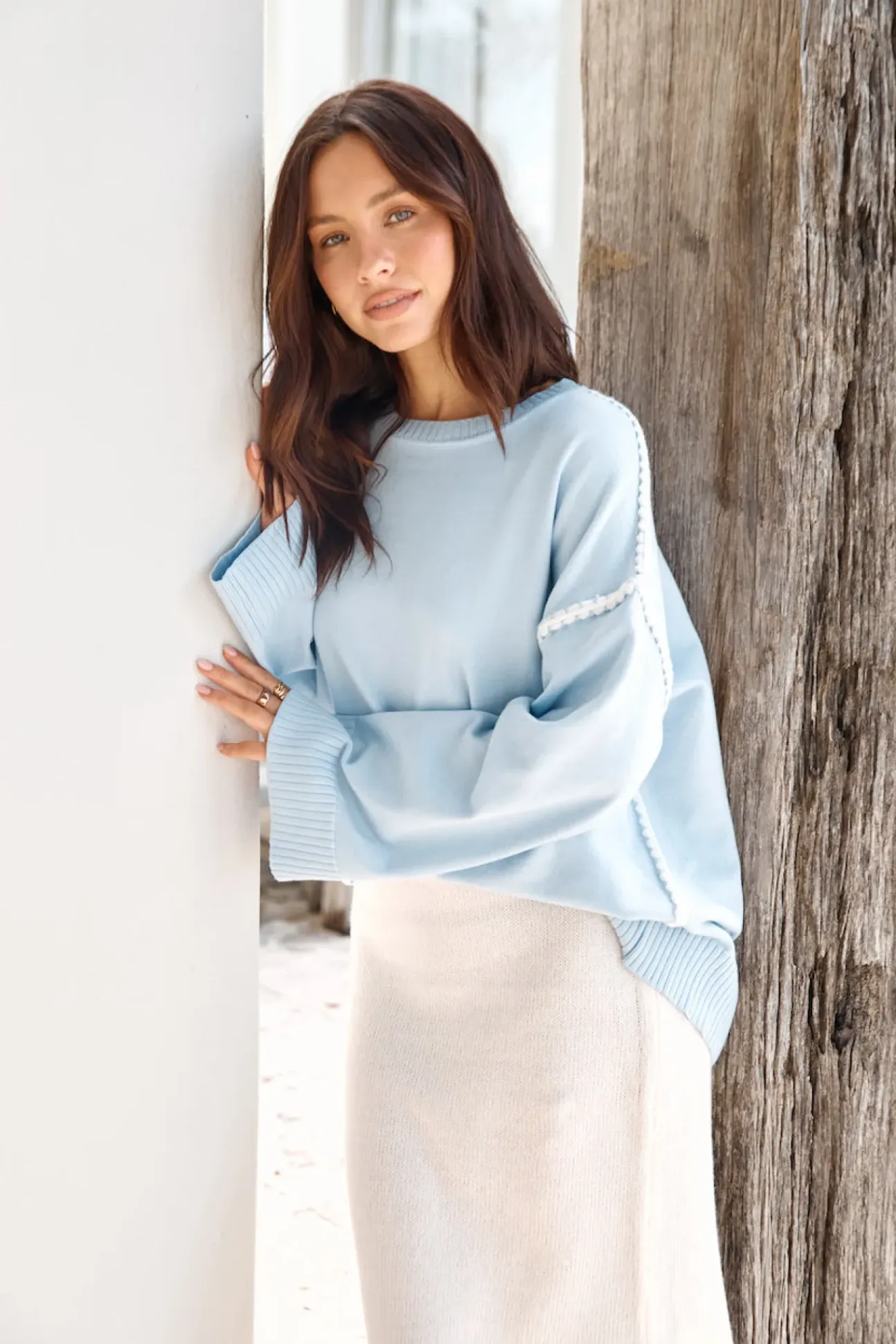 Cold Nights Sweater Blue