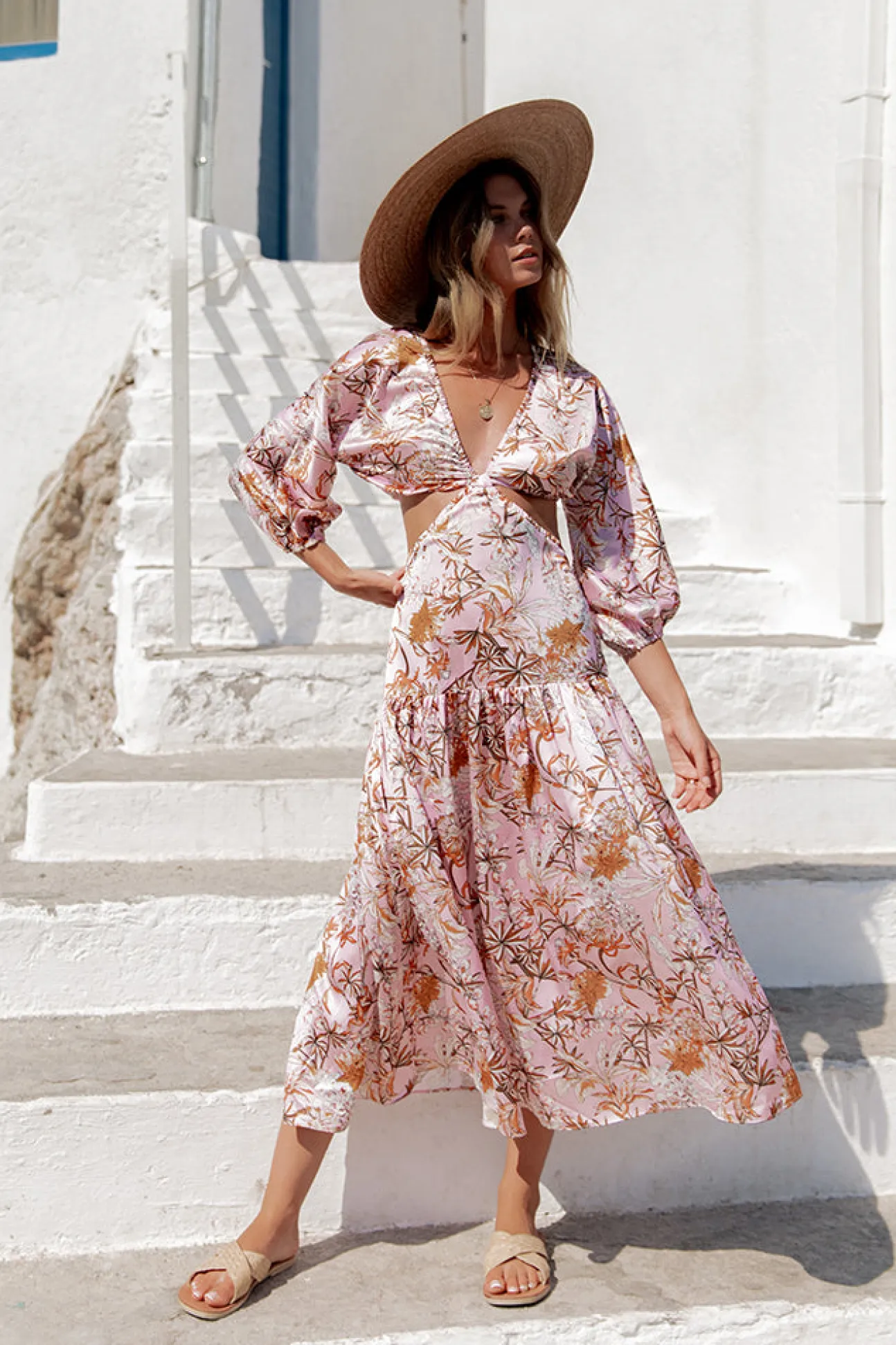 Come And Go Maxi Dress Pink