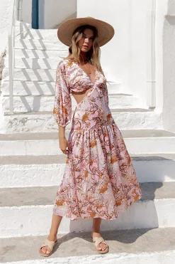 Come And Go Maxi Dress Pink