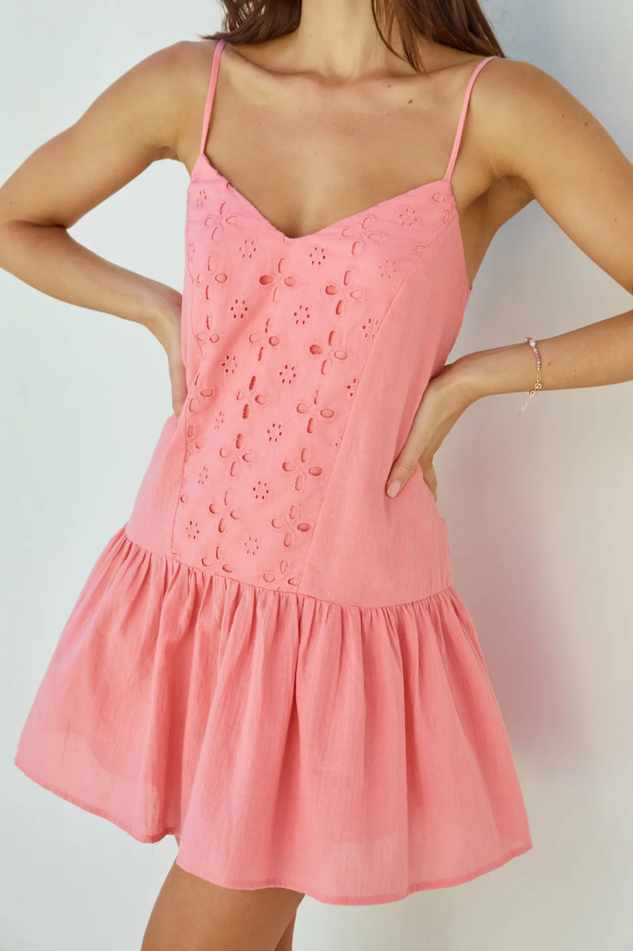 Coral Craze Mini Dress Pink