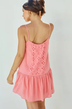 Coral Craze Mini Dress Pink