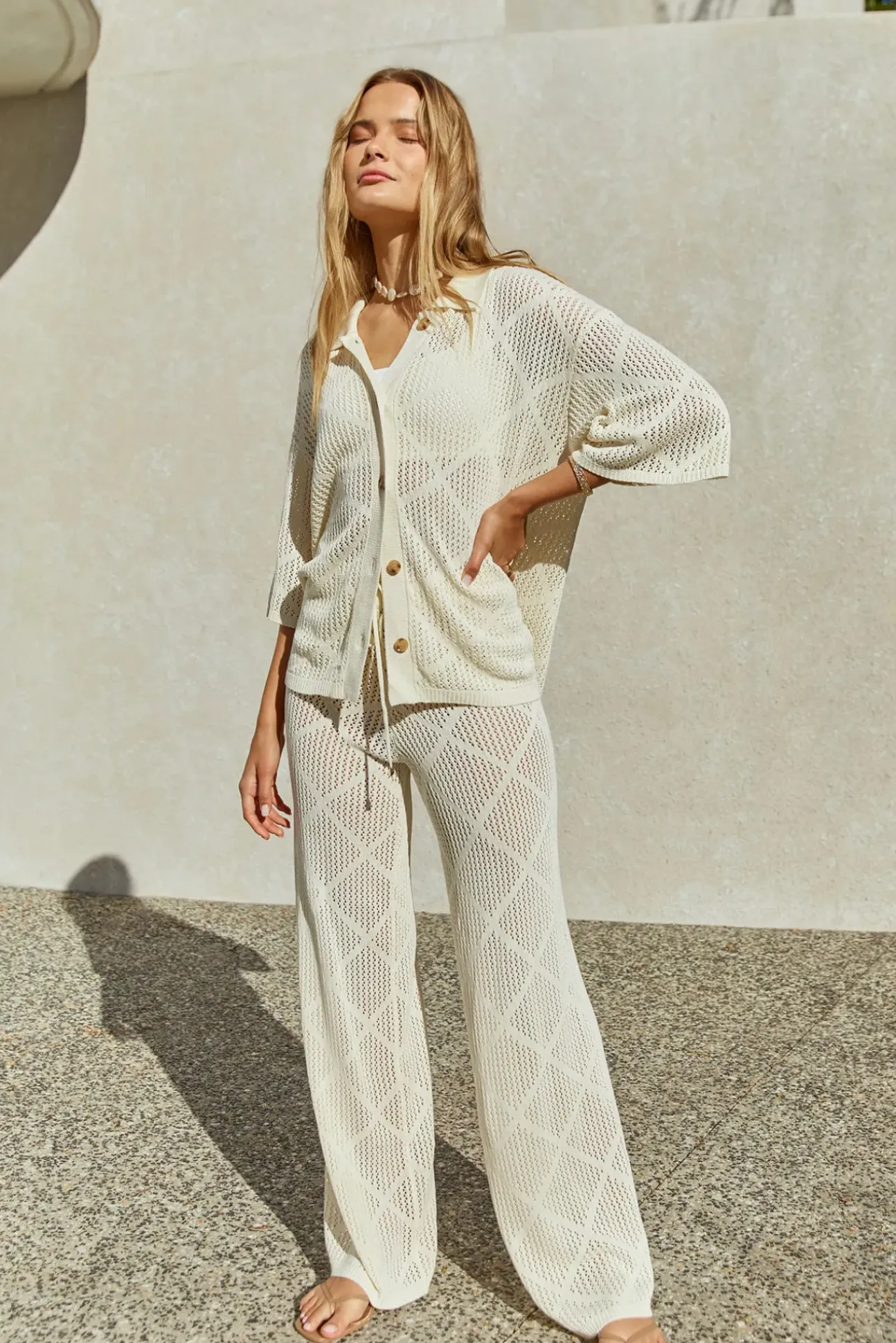 Coral Sands Pants White