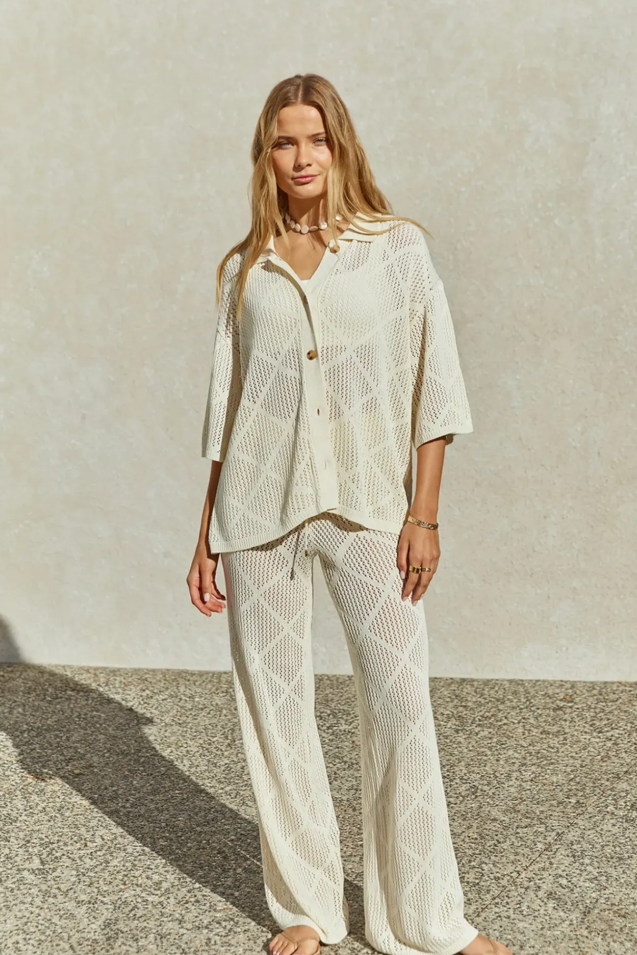Coral Sands Pants White