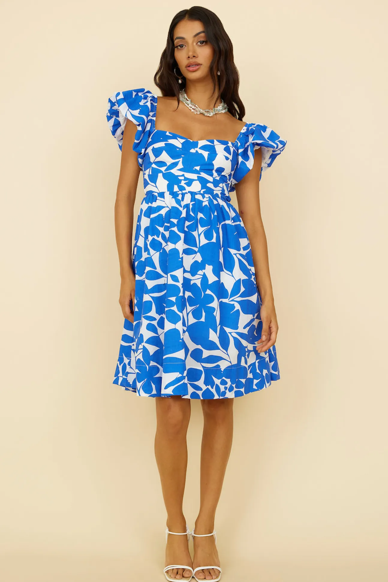 Core Values Midi Dress Blue