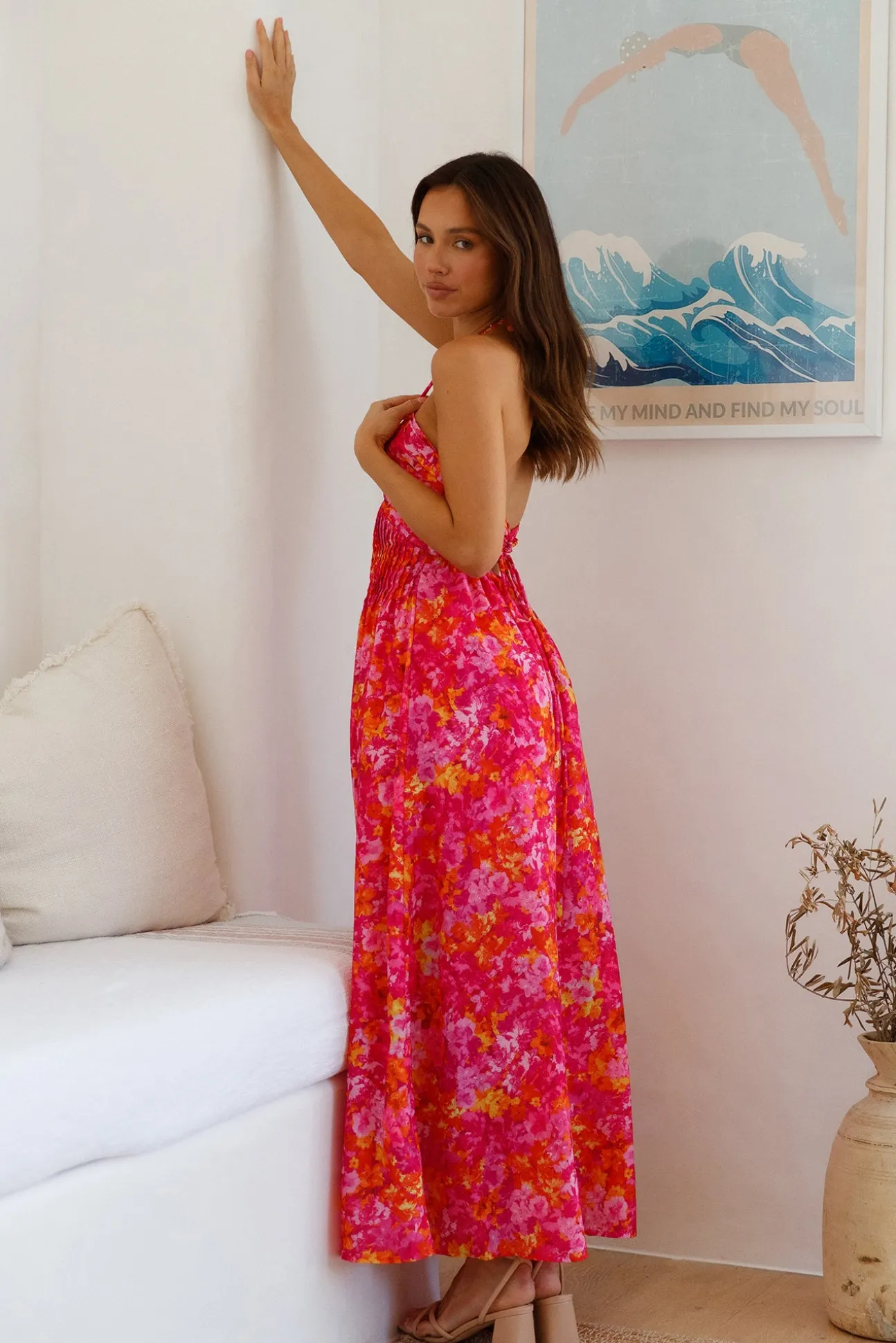Cross My Heart Maxi Dress Pink