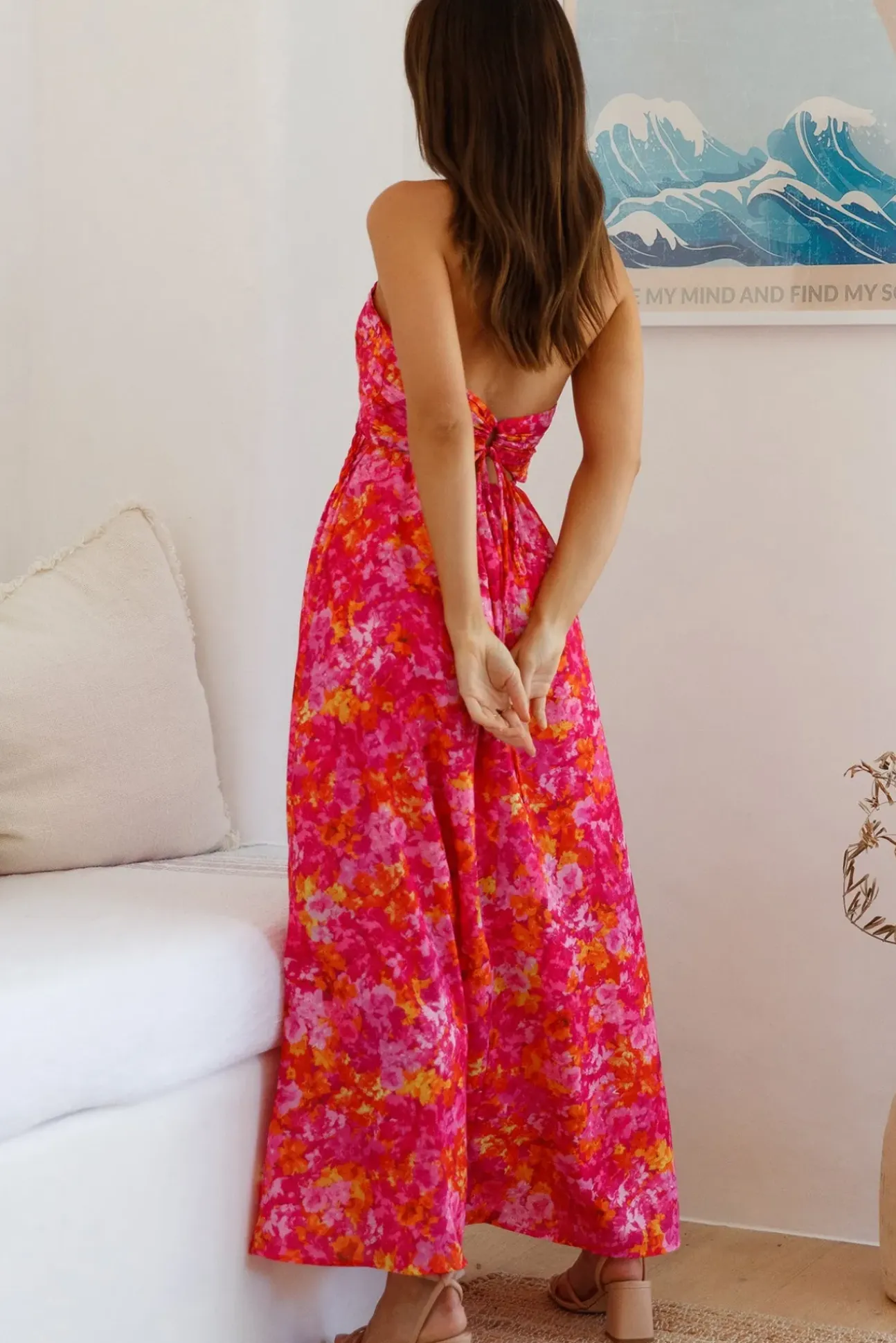 Cross My Heart Maxi Dress Pink