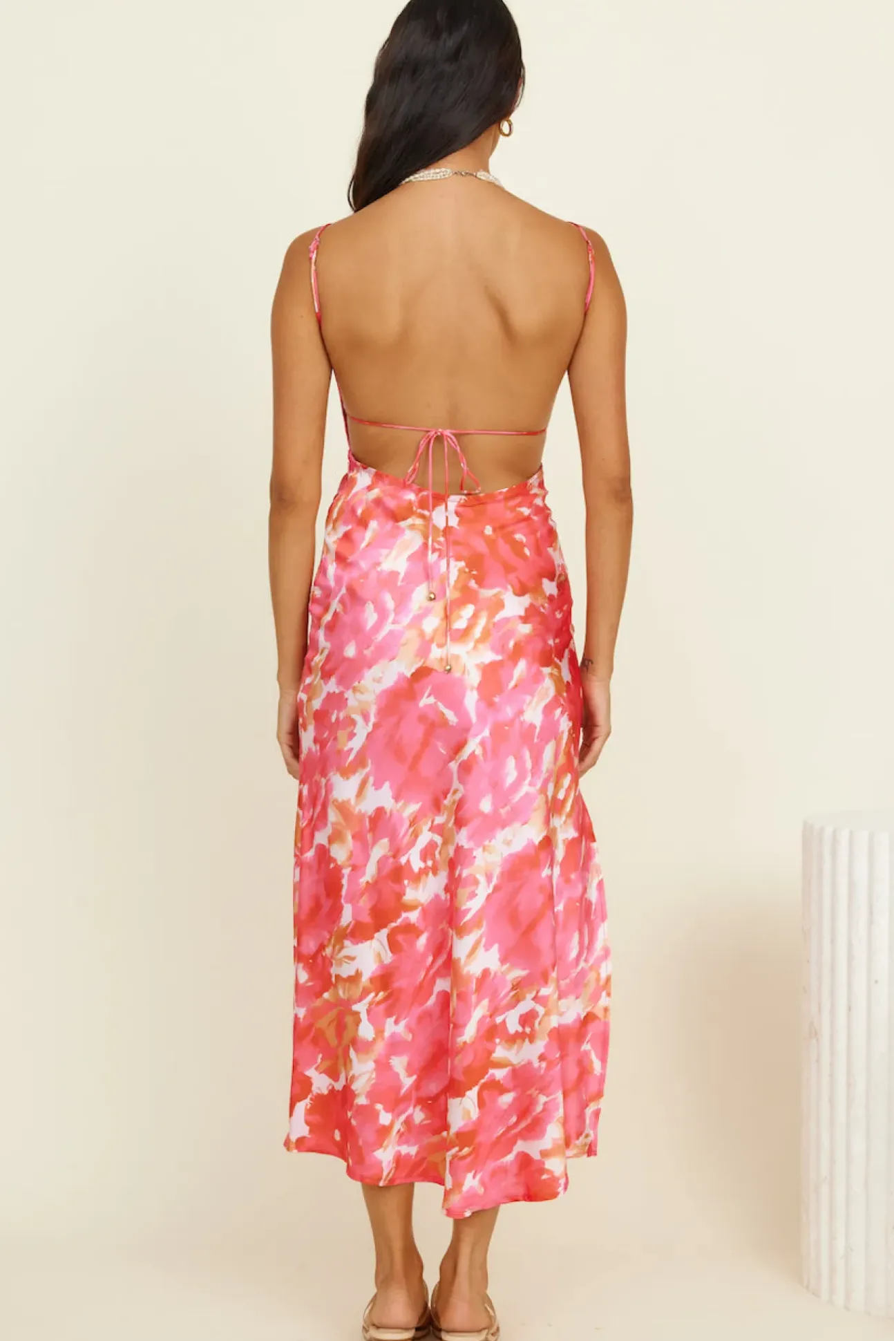 Crystal Clear Maxi Dress Pink