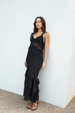 Dance Away Maxi Dress Black