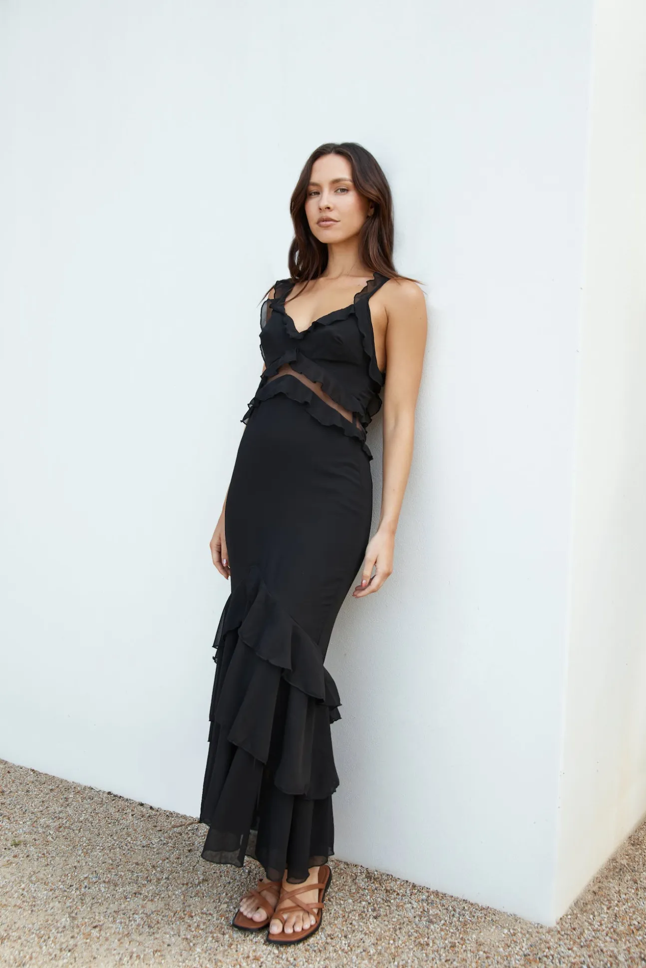 Dance Away Maxi Dress Black