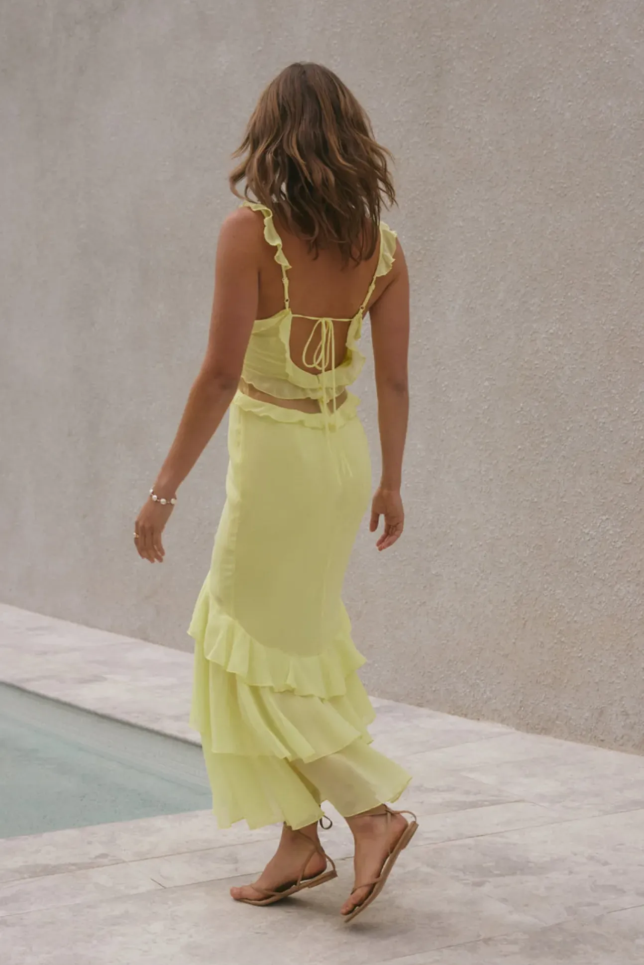 Dance Away Maxi Dress Yellow