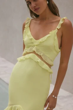 Dance Away Maxi Dress Yellow