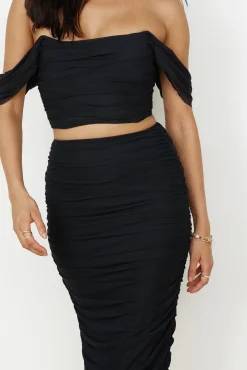 Dance Darling Crop Top Black