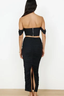 Dance Darling Crop Top Black