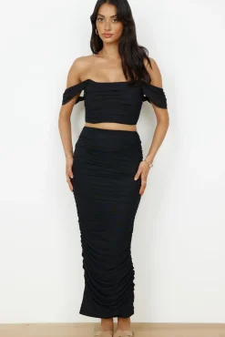 Dance Darling Maxi Skirt Black
