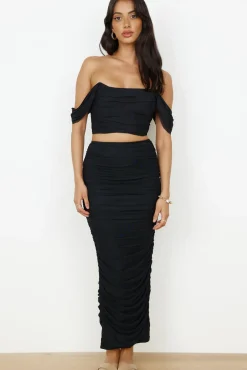 Dance Darling Maxi Skirt Black