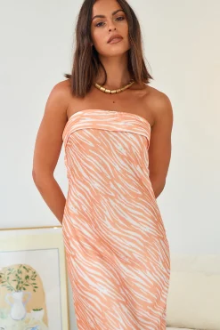 Dance With Me Maxi Dress Orange