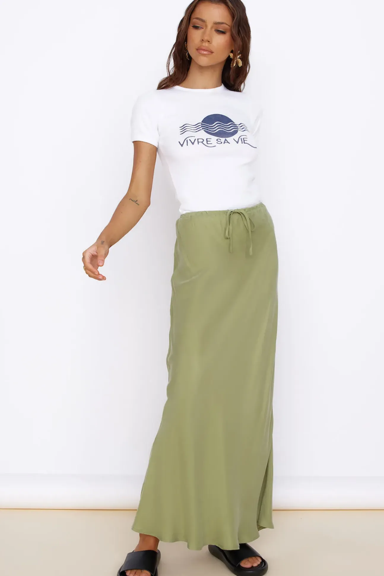 Dandelion Dreaming Skirt Sage