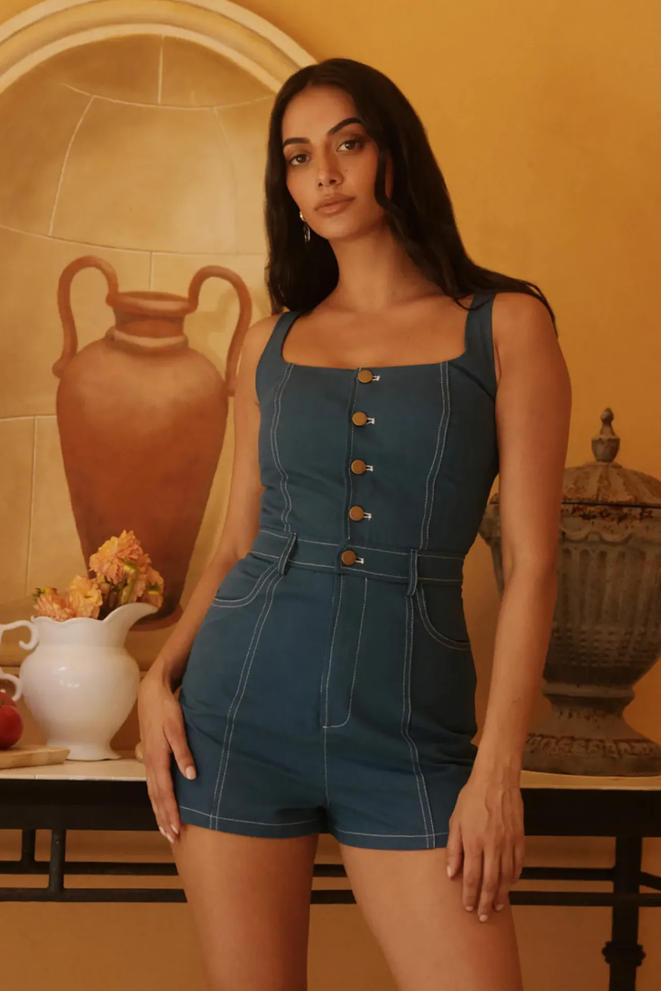 Darcys Dreams Playsuit Blue