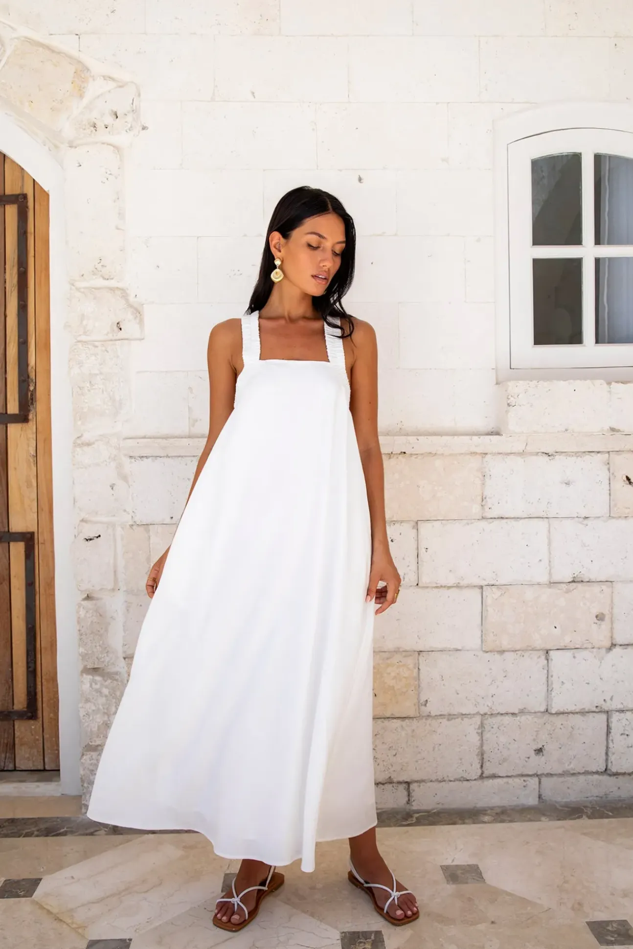 Dear Eclipse Maxi Dress White