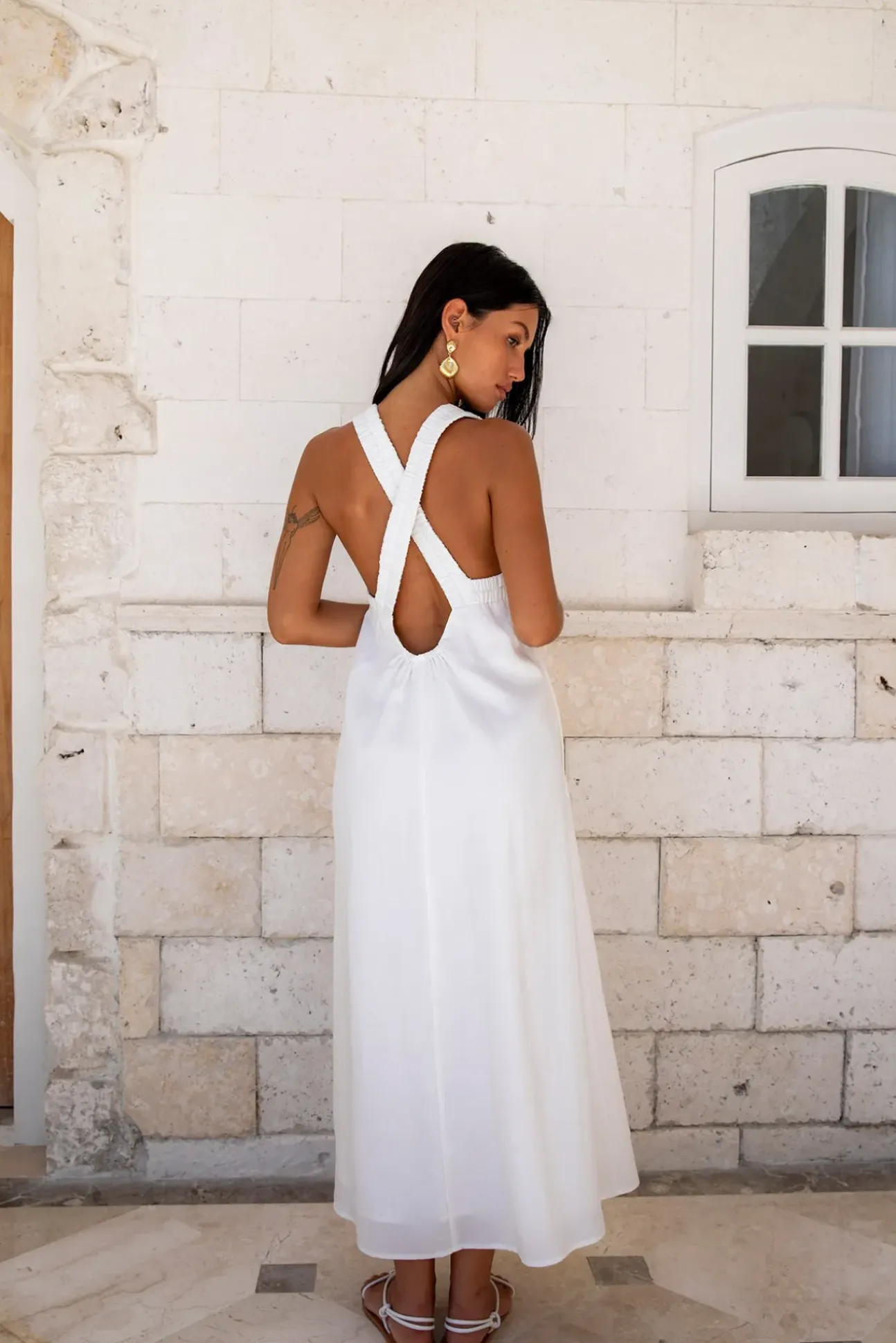 Dear Eclipse Maxi Dress White