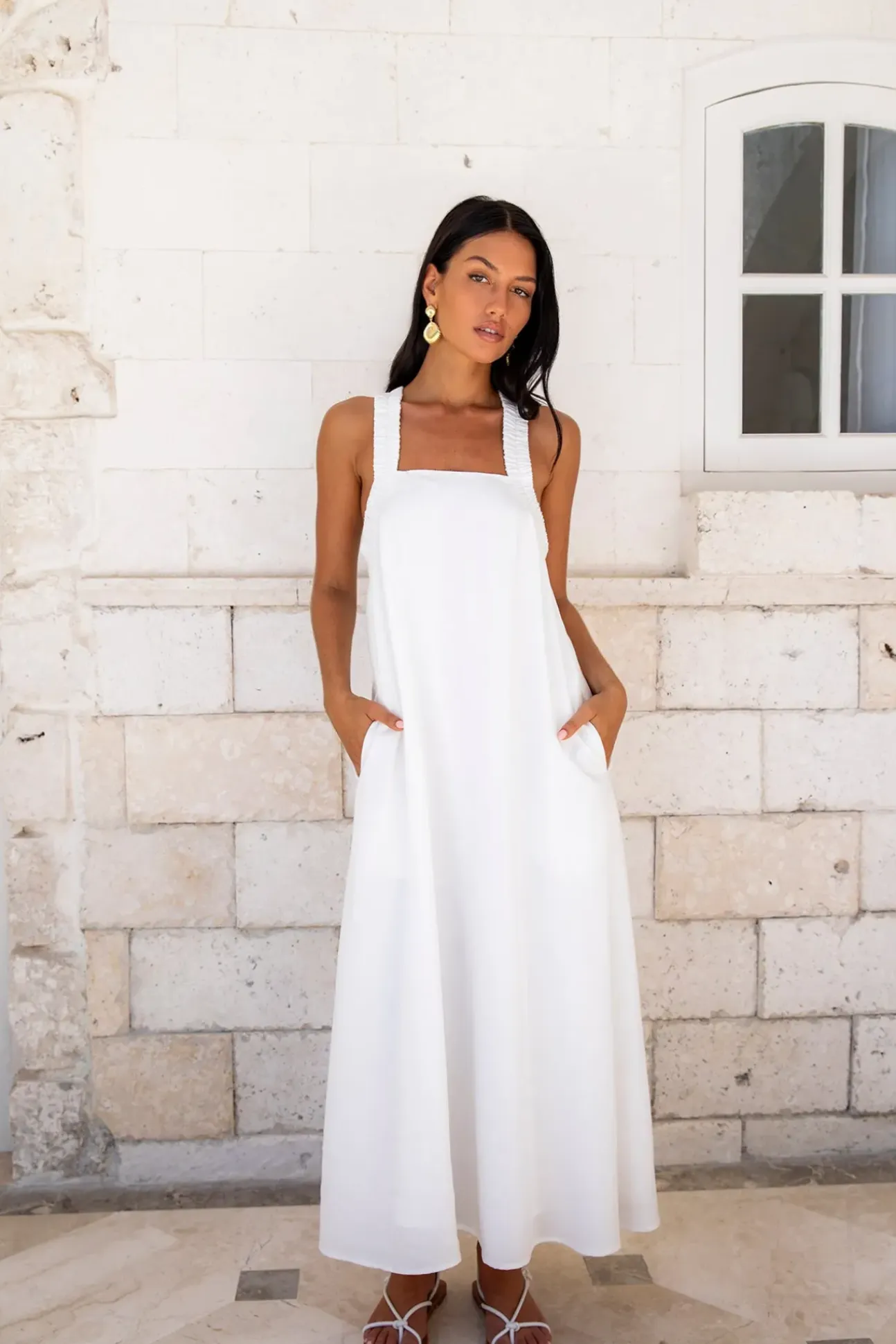 Dear Eclipse Maxi Dress White