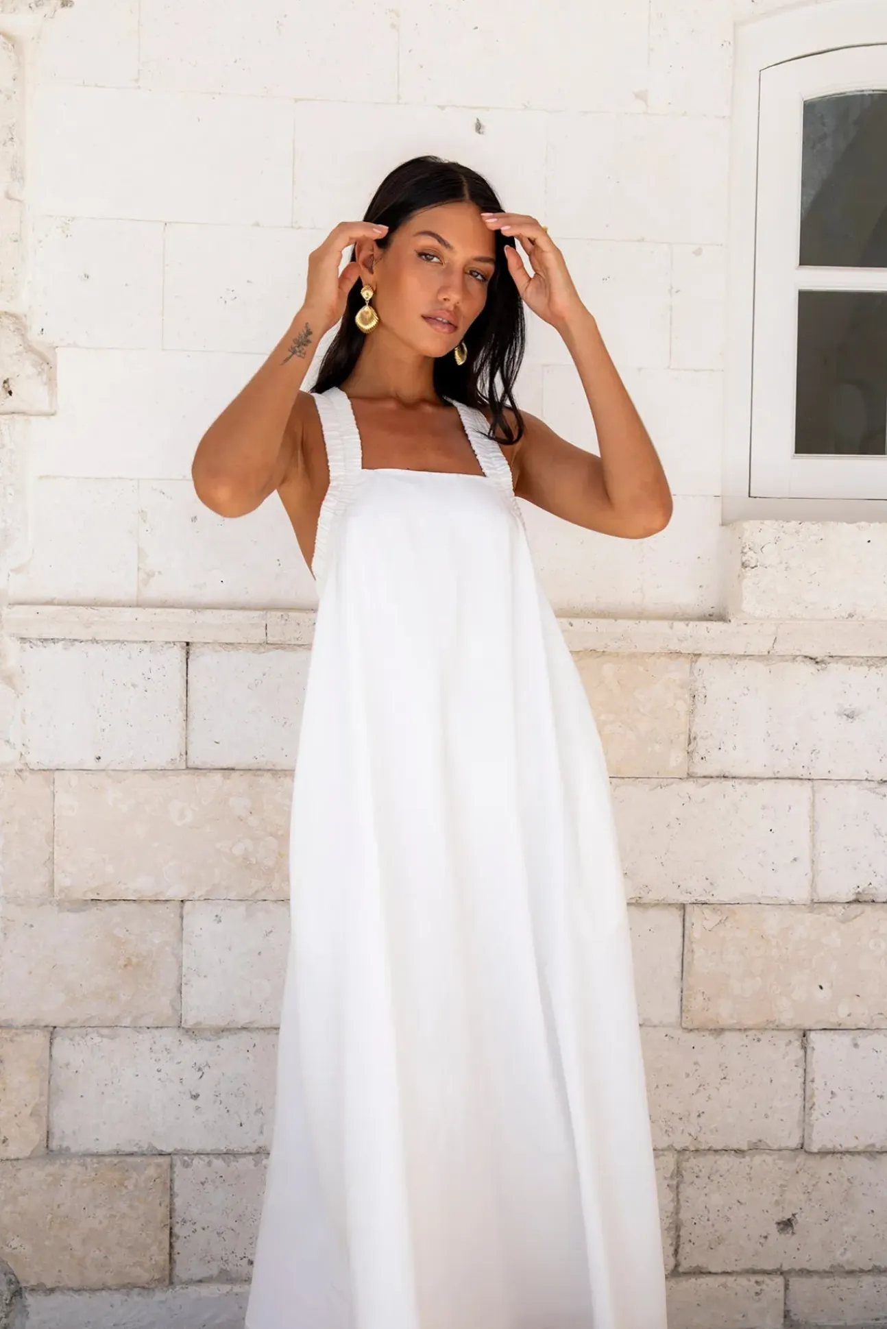 Dear Eclipse Maxi Dress White