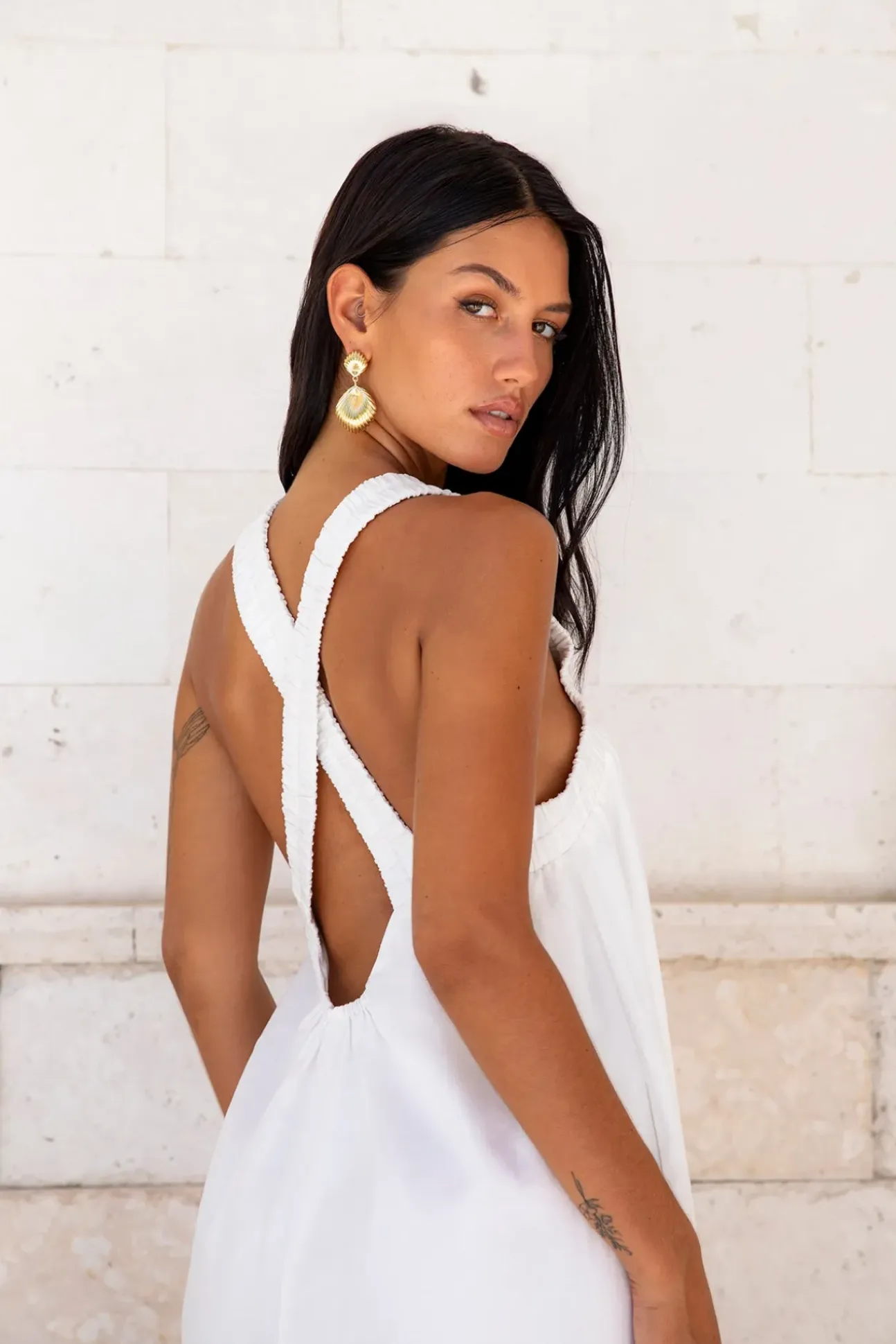 Dear Eclipse Maxi Dress White