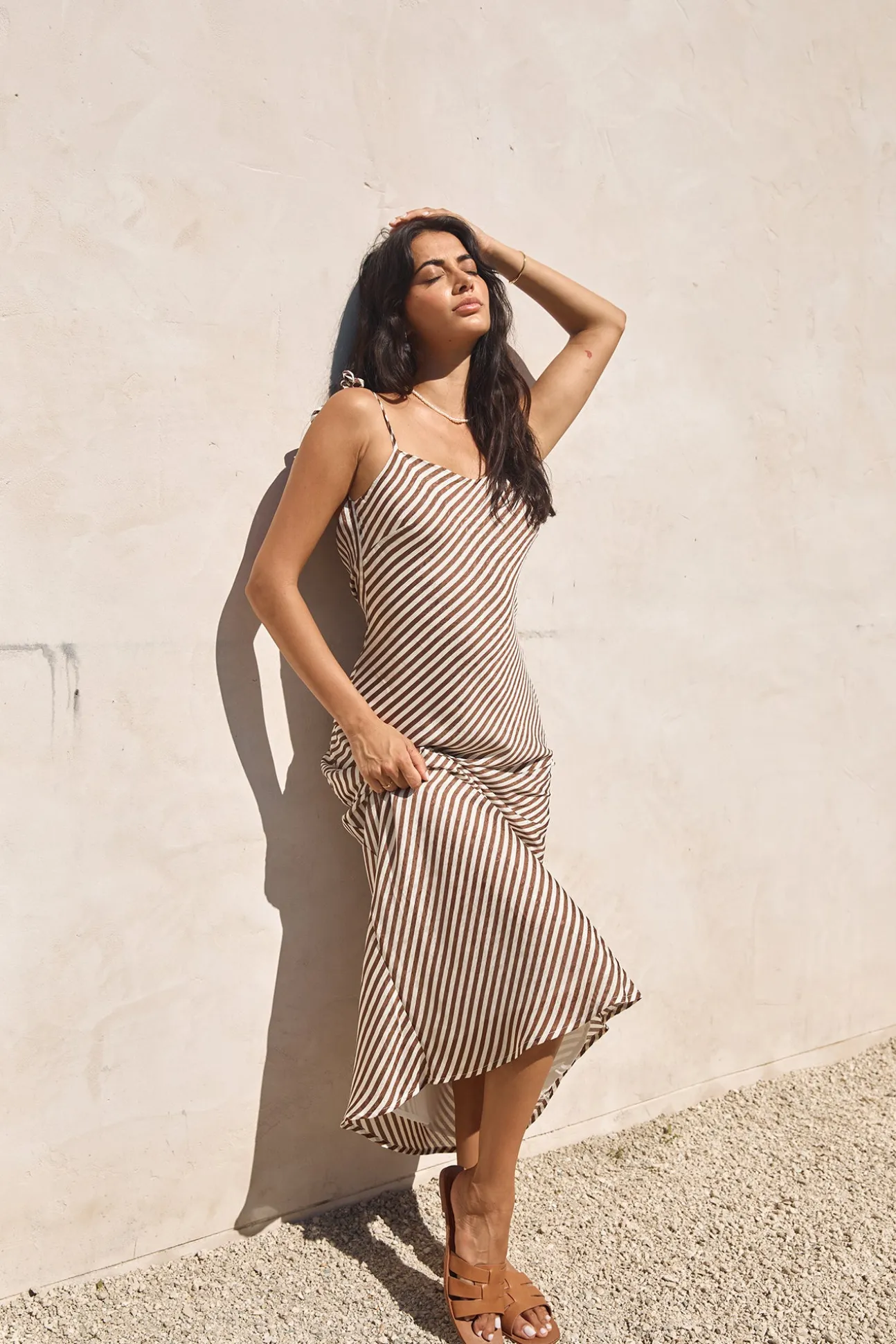 Dedicated To You Maxi Dress Brown
