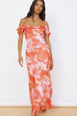 Deep Dawn Maxi Dress Pink