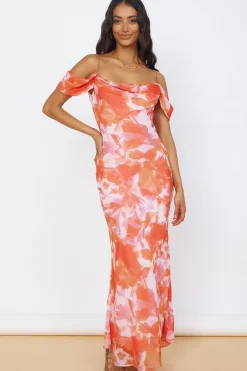 Deep Dawn Maxi Dress Pink