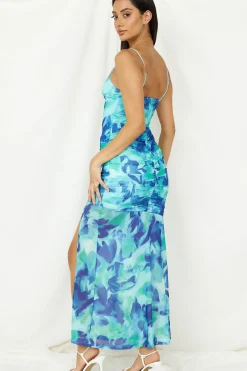 Deep Sea Dive Maxi Dress Blue