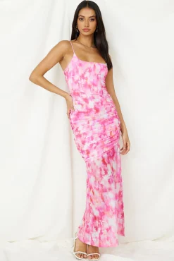 Deep Sea Dive Maxi Dress Pink