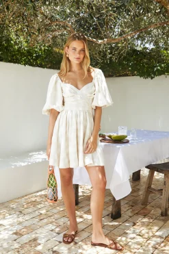 Delicate Blossom Mini Dress in Multi