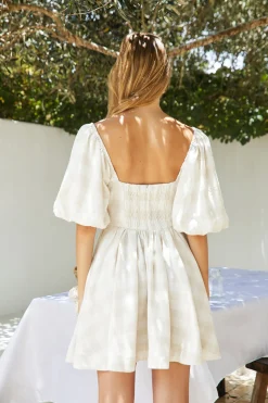 Delicate Blossom Mini Dress in Multi