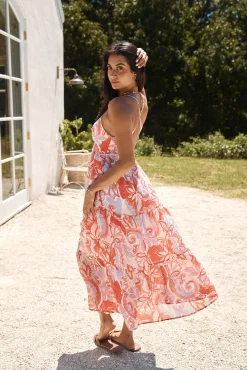 Desert Mirage Maxi Dress Orange