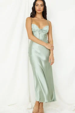 Destination Wedding Midi Dress Khaki